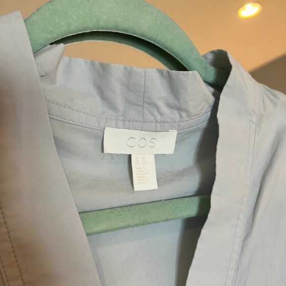 COS Kaftan Dress With Pleat Detail In Grey, XS - Picture 3 of 10